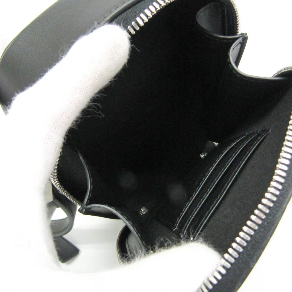 Salvatore Ferragamo AU-24 1469 Men's Leather Shoulder Bag Black