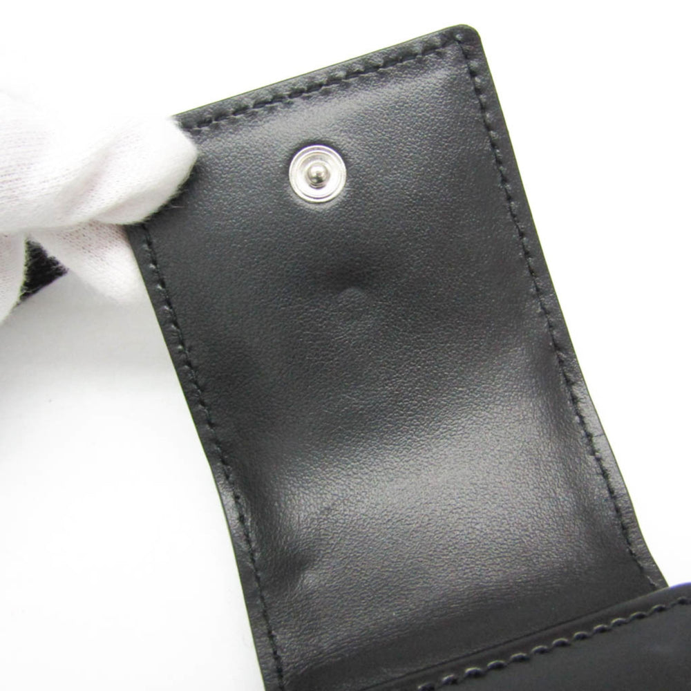 Prada Triangle Logo Phone Pouch Men,Women Leather Pouch Black — Like New