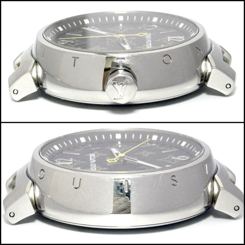 Louis Vuitton Men's Tambour Monogram Watch 39mm — Very Good