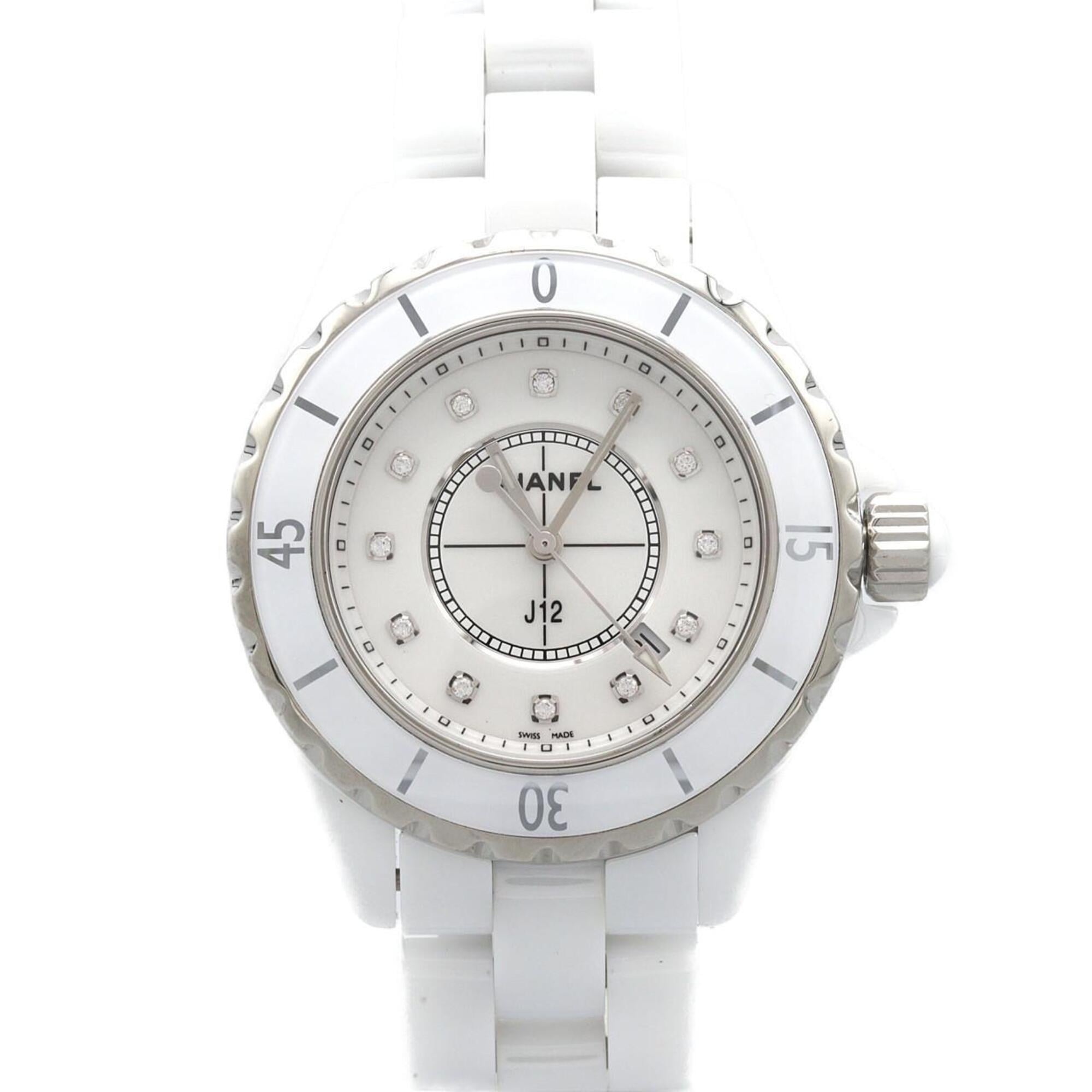 Chanel J12 33mm Ceramic 12P H1628 Quartz Watch — Good