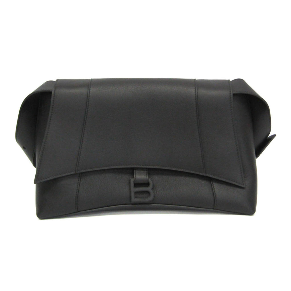 Balenciaga Downtown Medium 671354 Men,Women Leather Shoulder Bag Black — Like New