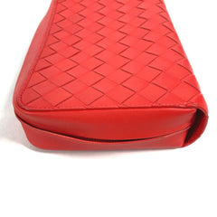 BOTTEGA VENETA 650524 Bag Cluch Bag with strap Clutch bag Tomato Red — Like New