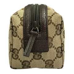 GUCCI GG Canvas Pouch Bag for Women, Brown, 29596 — Like New