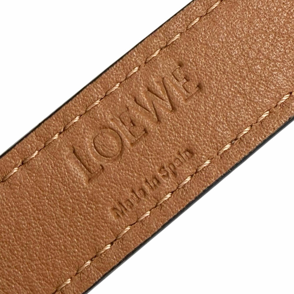 LOEWE Felt Leather Elephant Basket Anagram Logo Handbag, Gray/Brown, Made in Spain, Women's — Like New