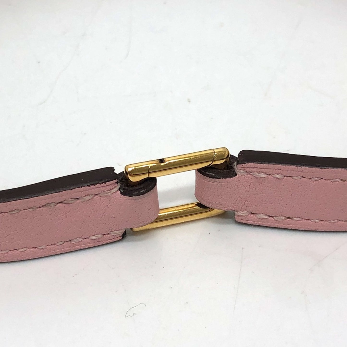 HERMES Rival Double Tour 2-Row Bracelet Swift Women's Pink