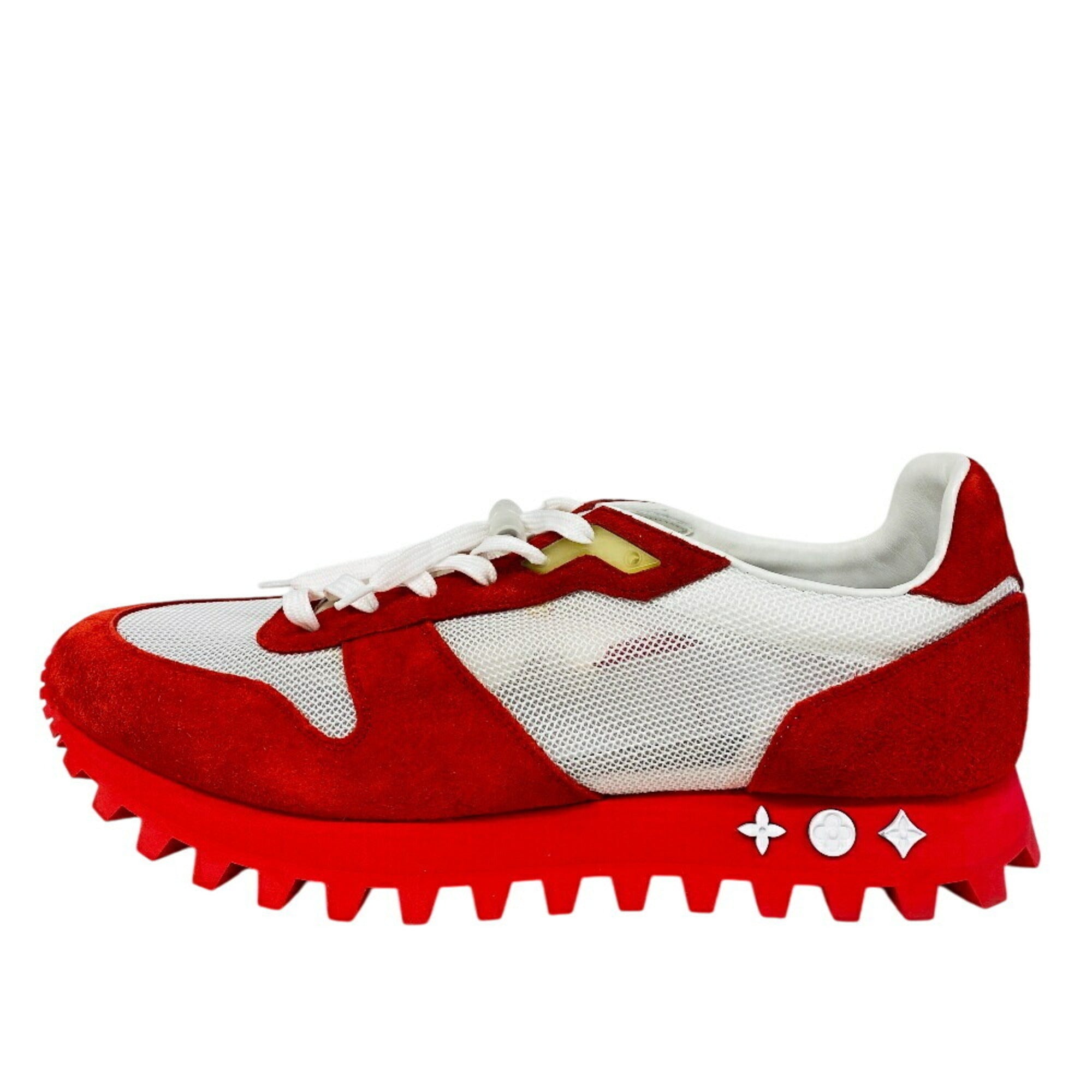 LOUIS VUITTON Louis Vuitton 30 V Runner Line LV Sneakers Red