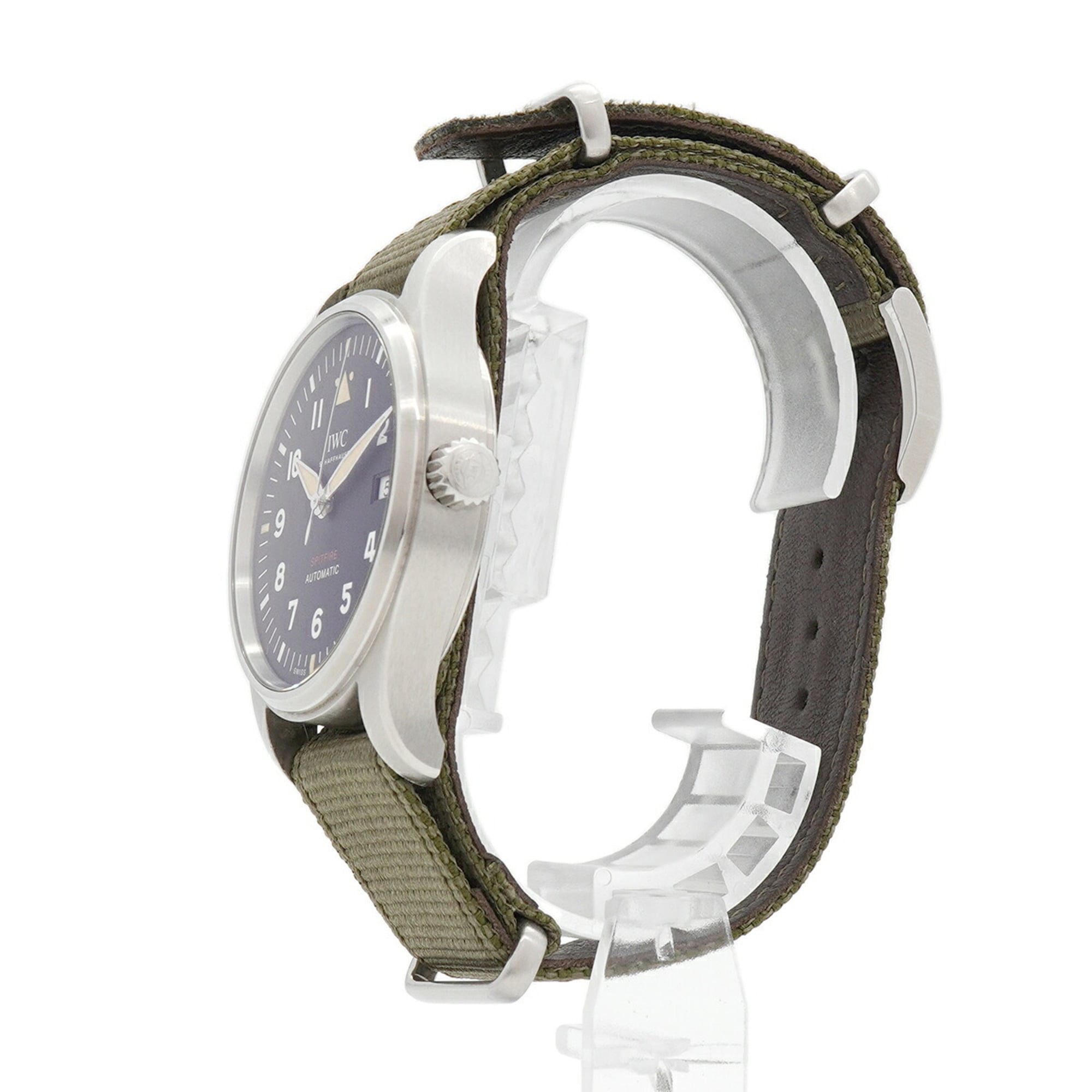 IWC Schaffhausen Spitfire IW326801 Black Dial Men's Watch — Good