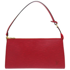 Like new Louis Vuitton Pochette Accessory Pouch Epi M52947 Castilian Red LV 0457LOUIS VUITTON — Like New