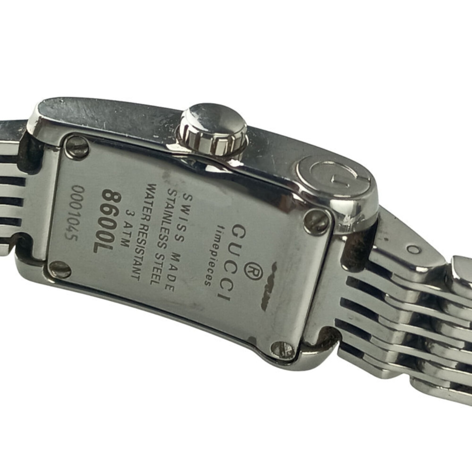 GUCCI G-Metro 8600L Silver Stainless Steel Women's Watch, 2 Hands, Quartz — Good
