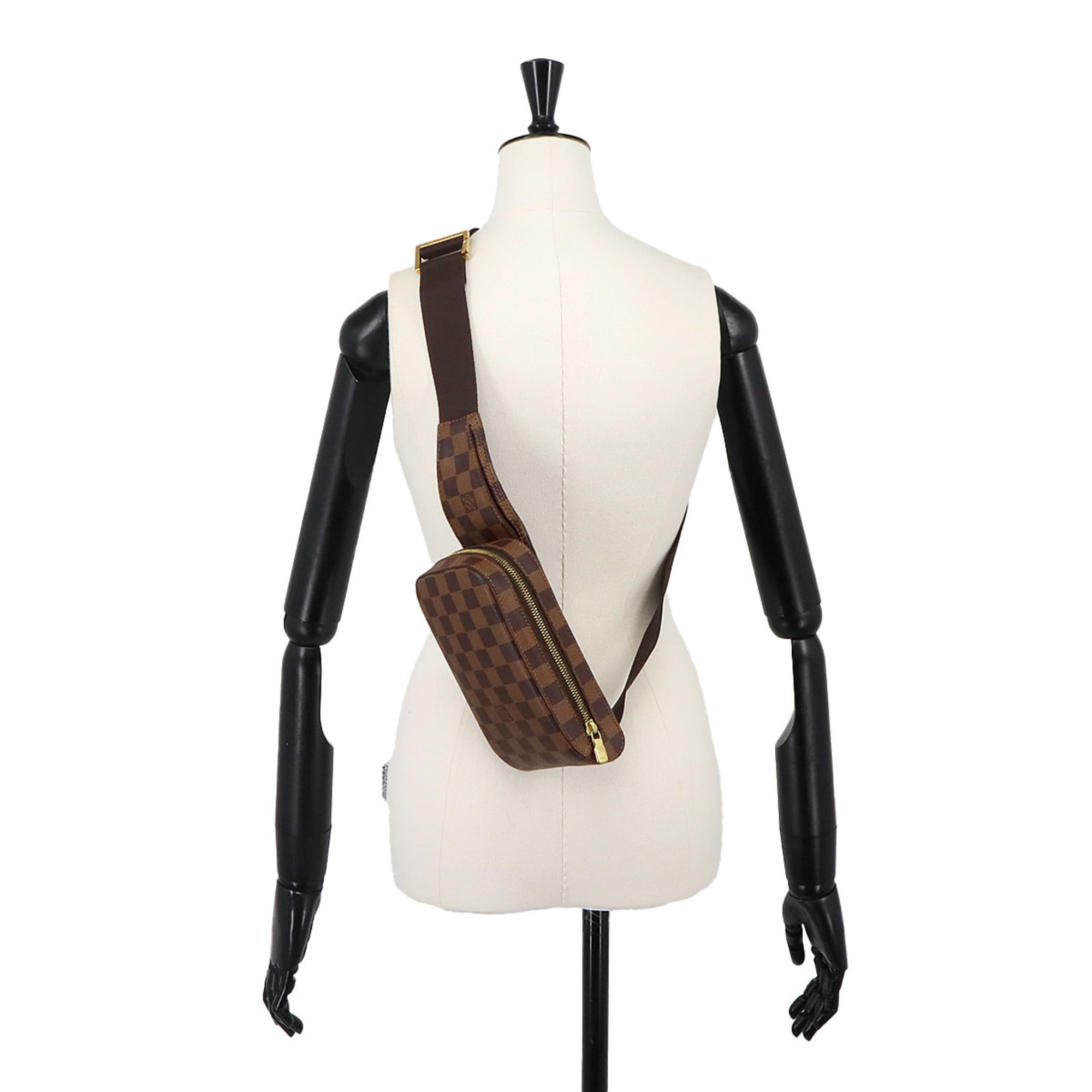 Louis Vuitton Damier Geronimos Body Handbag Waist Pouch Ebene Brown N51994 — Like New