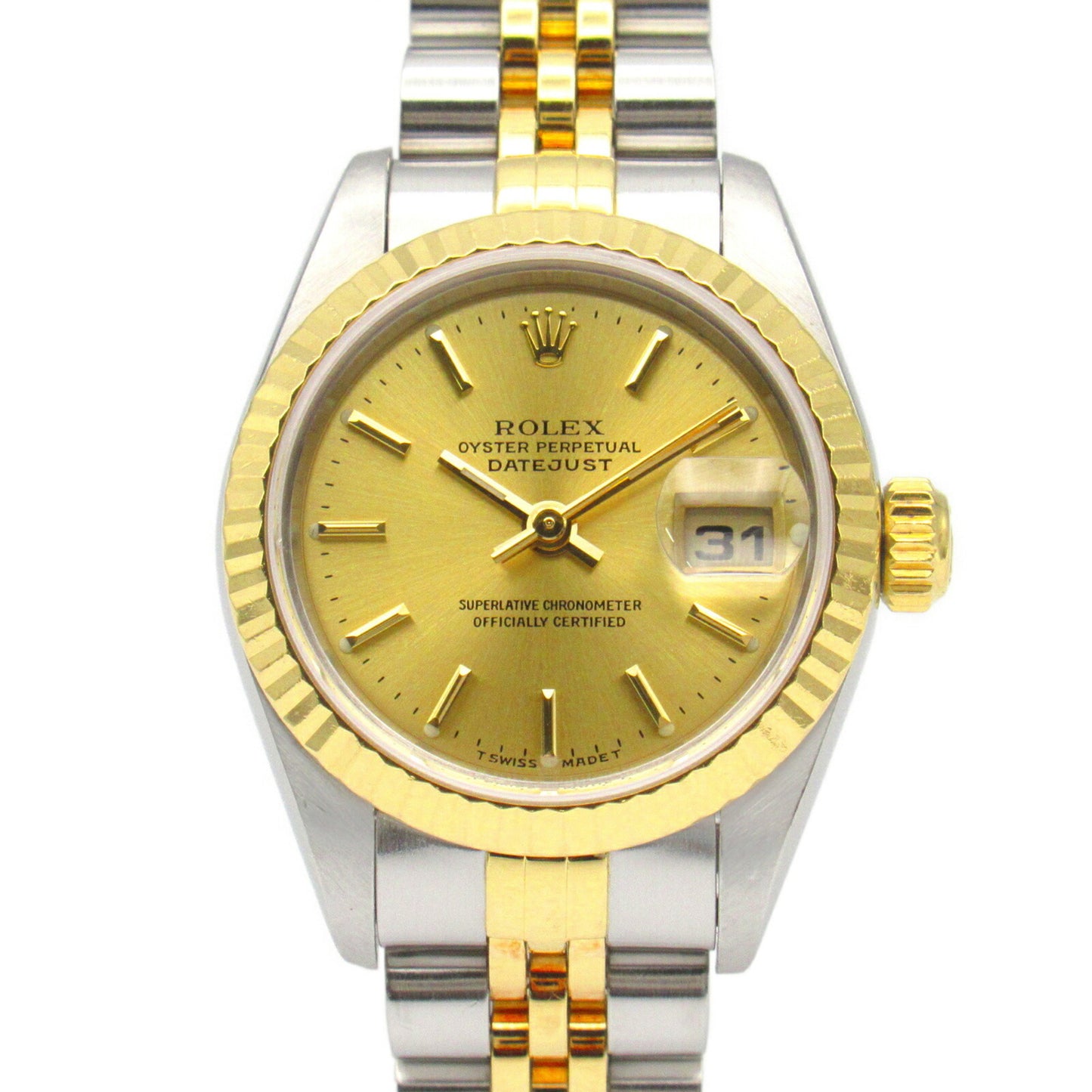 Rolex ROLEX Datejust X Series Watch 18K (Yellow Gold) Stainless Steel Ladies Gold CH BA 79173