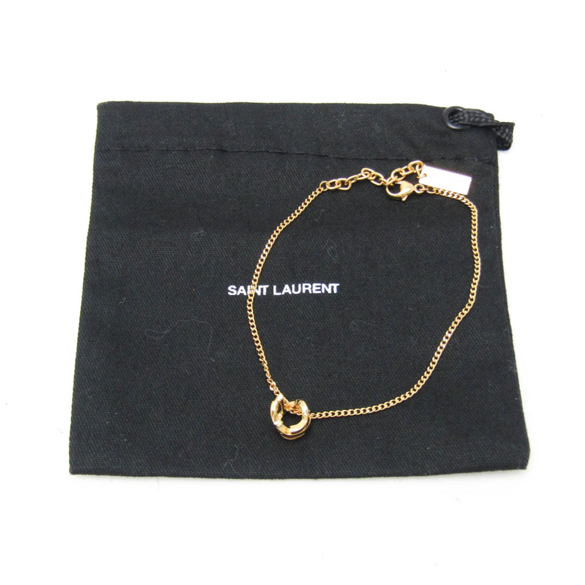 Saint Laurent Metal Charm Bracelet Gold — Like New