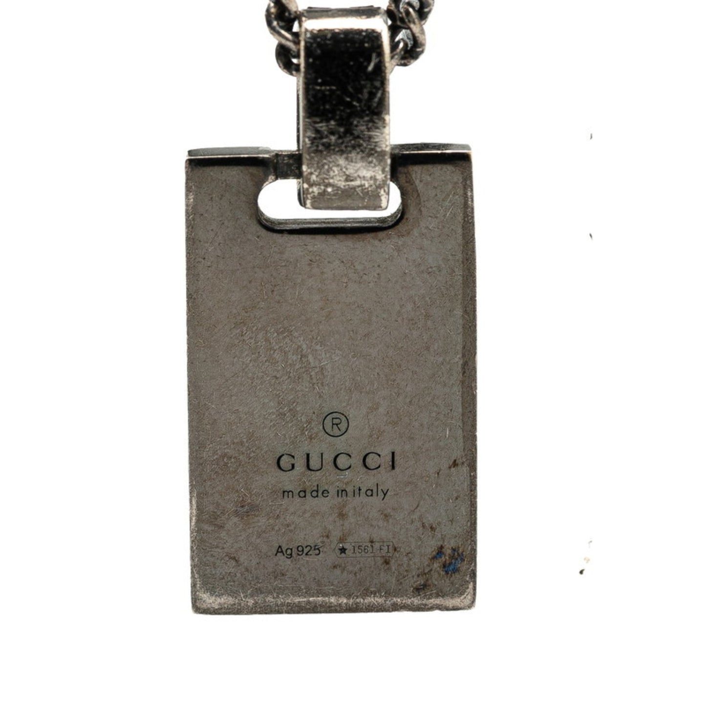 Gucci pendant necklace in SV925 silver for women.
