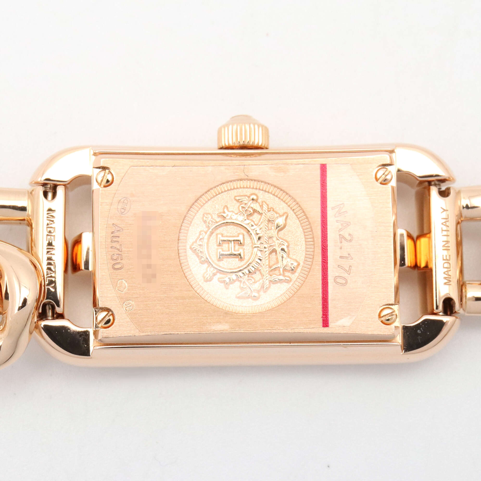 Hermes Nantucket PM 29mm Watch, 18K Pink Gold (PG), Women's, White/White Shell, NA2.170 — Very Good
