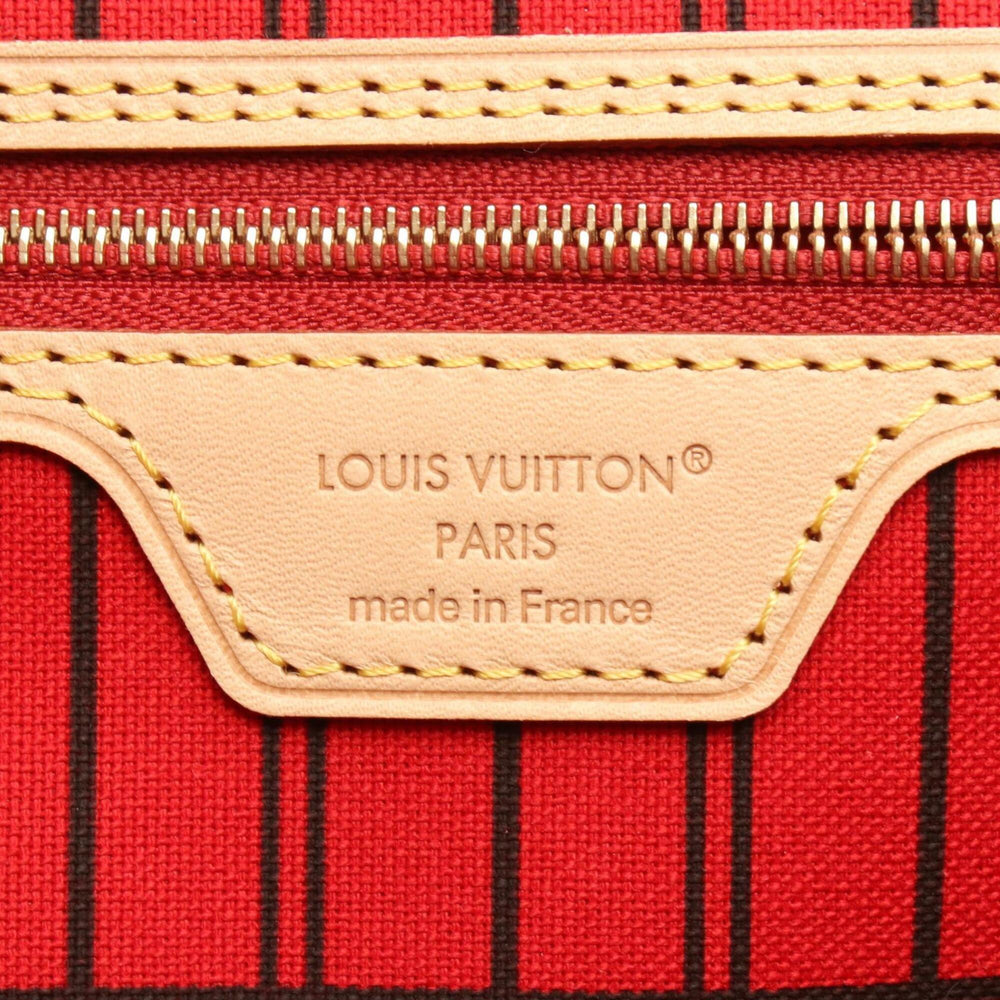 Louis Vuitton Neverfull MM Cerise Tote Bag Handbag, Coated Canvas Leather, Women's, Brown, M46987 — New - Store Return