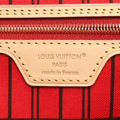 Louis Vuitton Neverfull MM Cerise Tote Bag Handbag, Coated Canvas Leather, Women's, Brown, M46987 — New - Store Return