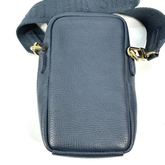 LOUIS VUITTON M81060 Monogram Denim NIGO Collaboration Double Phone Pouch Bag Pochette Crossbody Shoulder Leather Men's Women's Blue — Like New