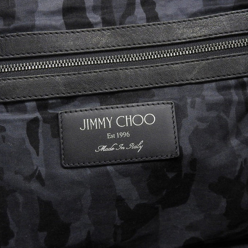 JIMMY CHOO Pimlico Star Stud Tote Bag Leather Black