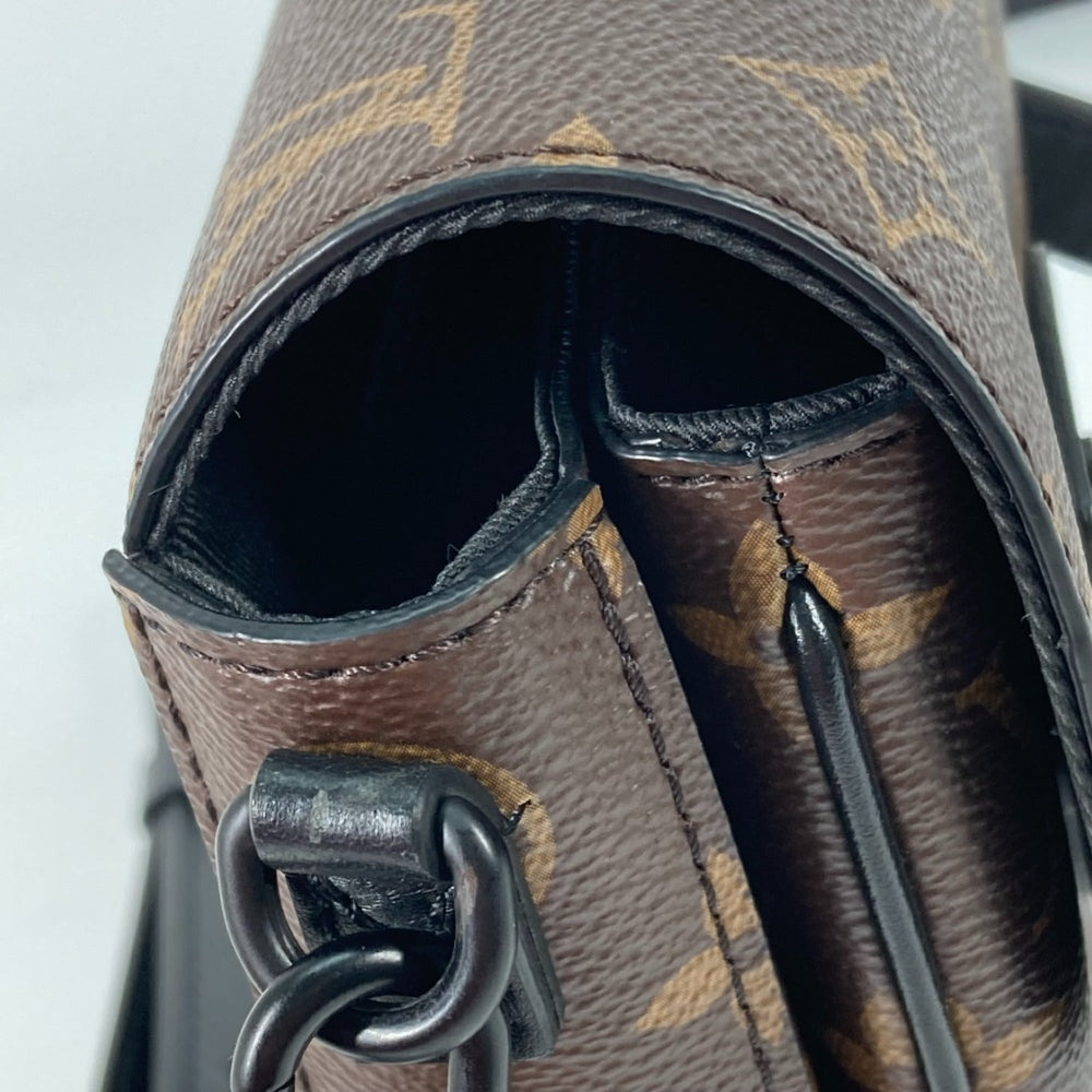 LOUIS VUITTON M81522 Monogram S-Lock Vertical Wearable Wallet Pochette Shoulder Bag Canvas Men's Maroon Brown L-240215-22 — New - Store Return