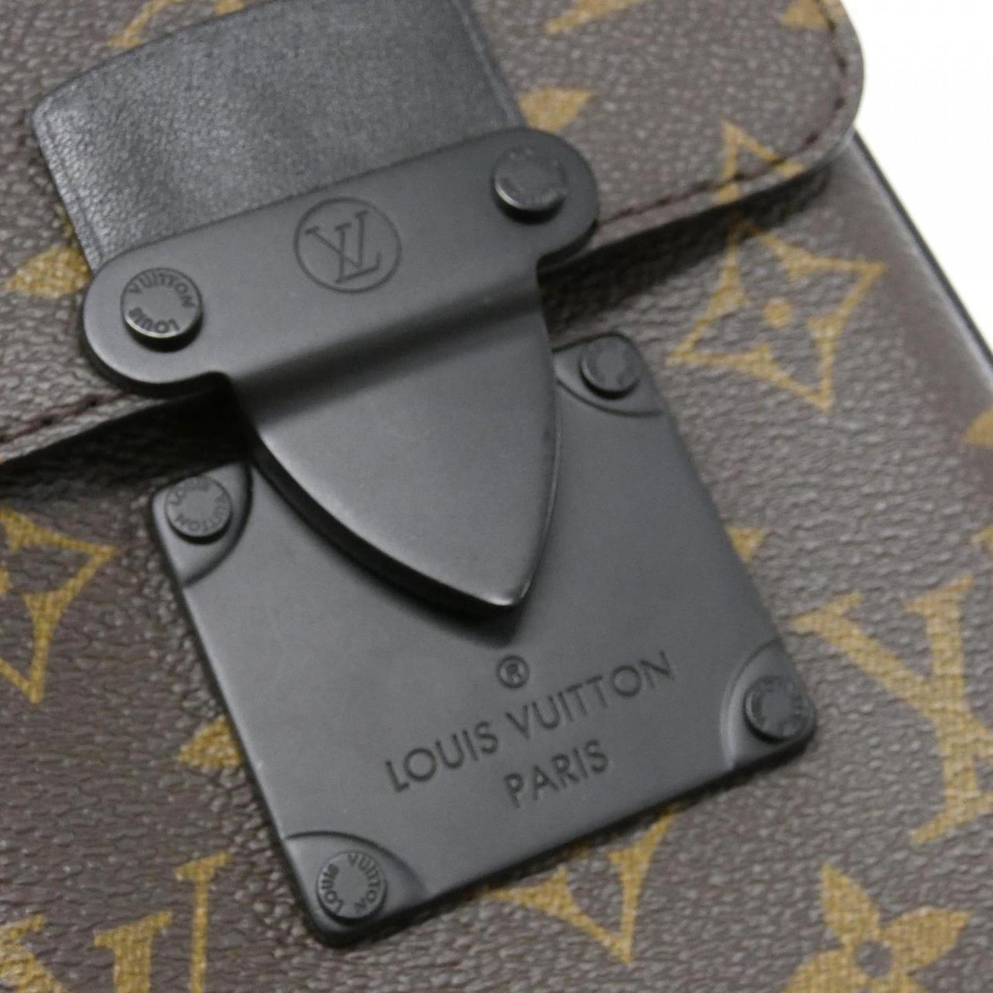 Louis Vuitton Monogram Macassar S-Lock Vertical Wearable Wallet M81522 Shoulder Bag