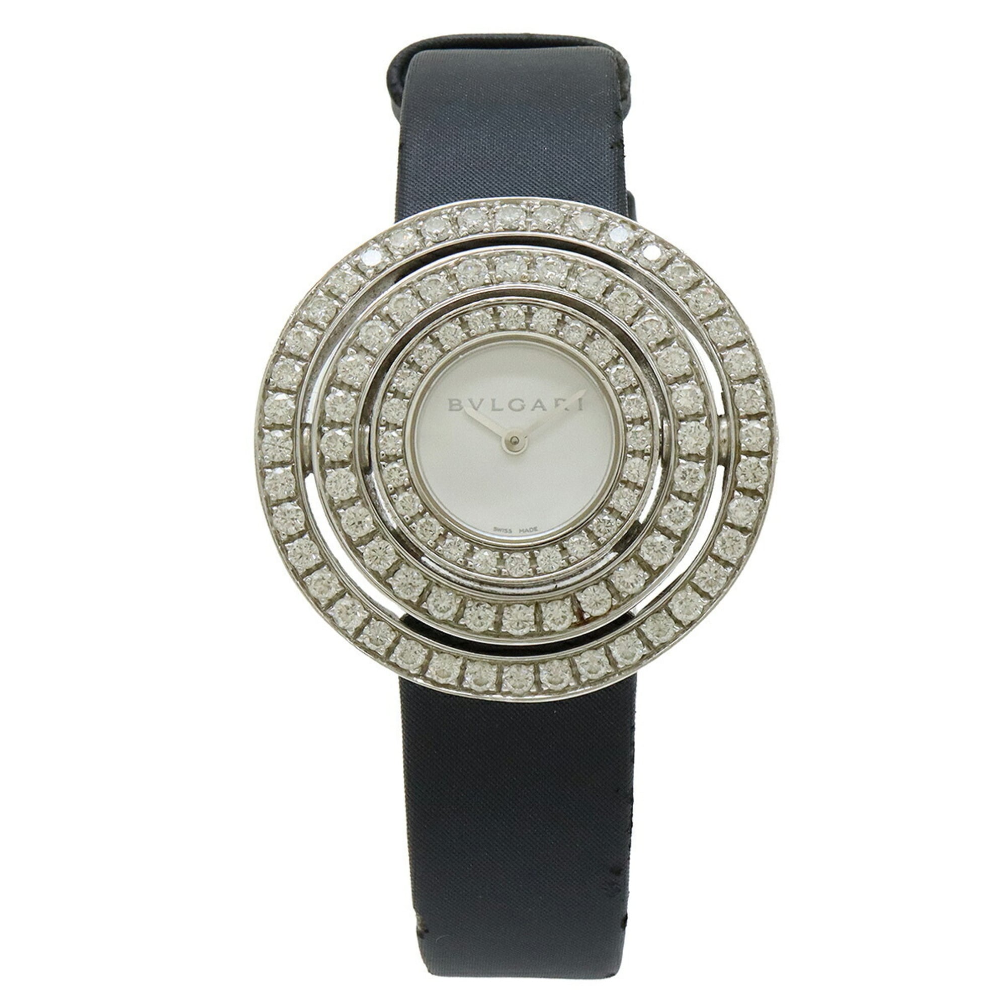 BVLGARI Astrale Cerchi White Dial Diamond Bezel Women's Quartz Watch AEW36G — Good