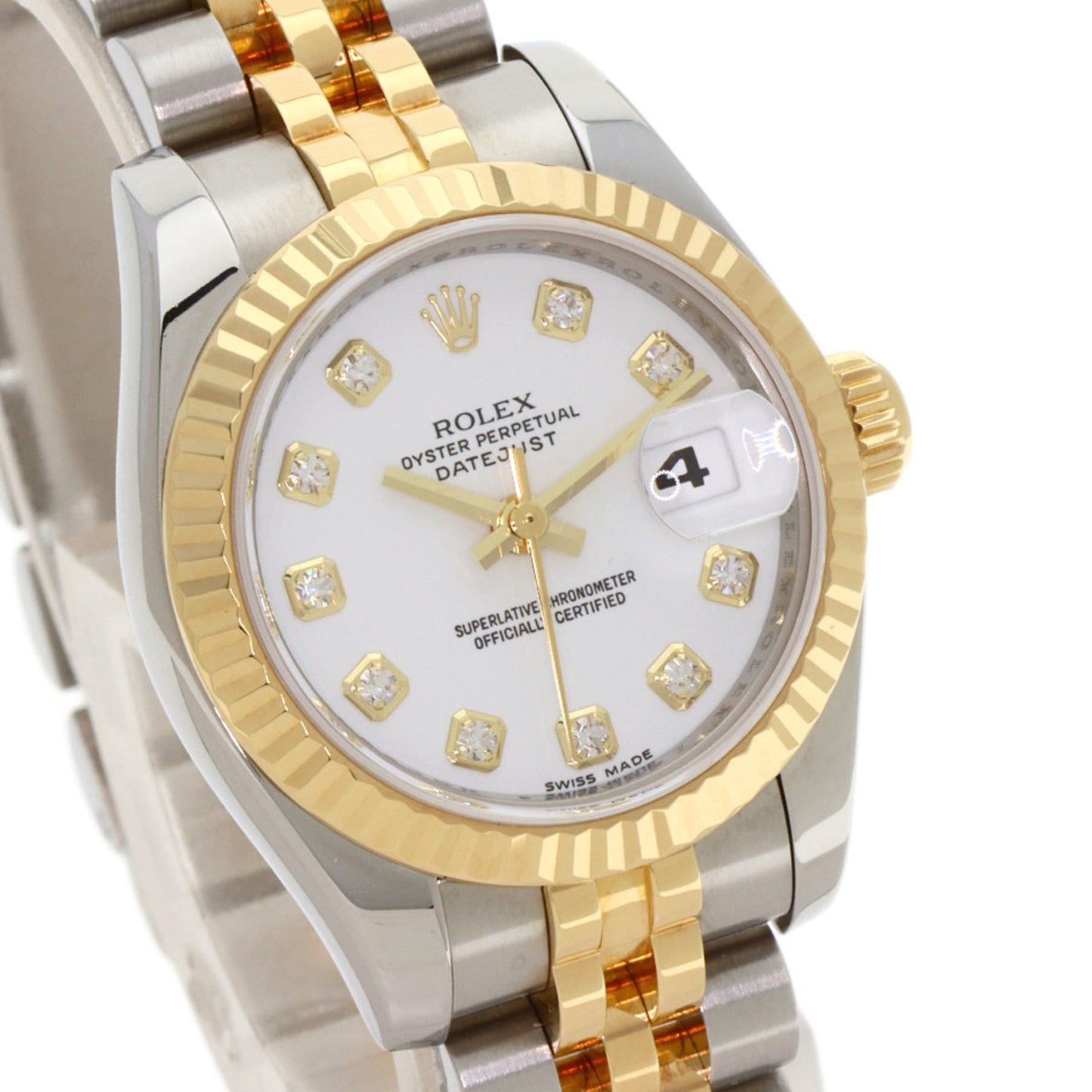 Rolex 179173G Datejust 10P Diamond Watch Stainless Steel SSxK18YG K18YG Ladies ROLEX