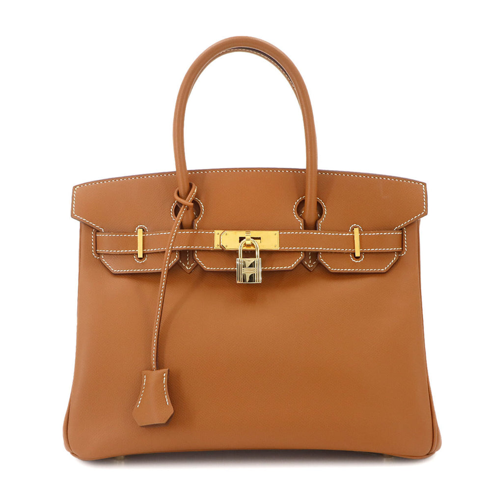 Hermes Birkin 30 Handbag, Epsom Leather, Gold, □J Stamp, Gold Hardware — Like New