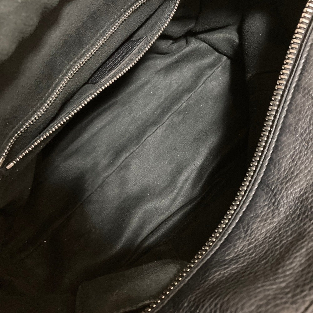 Salvatore Ferragamo Leather Gancini Handbag EZ-21 E424 Black Women's — Like New