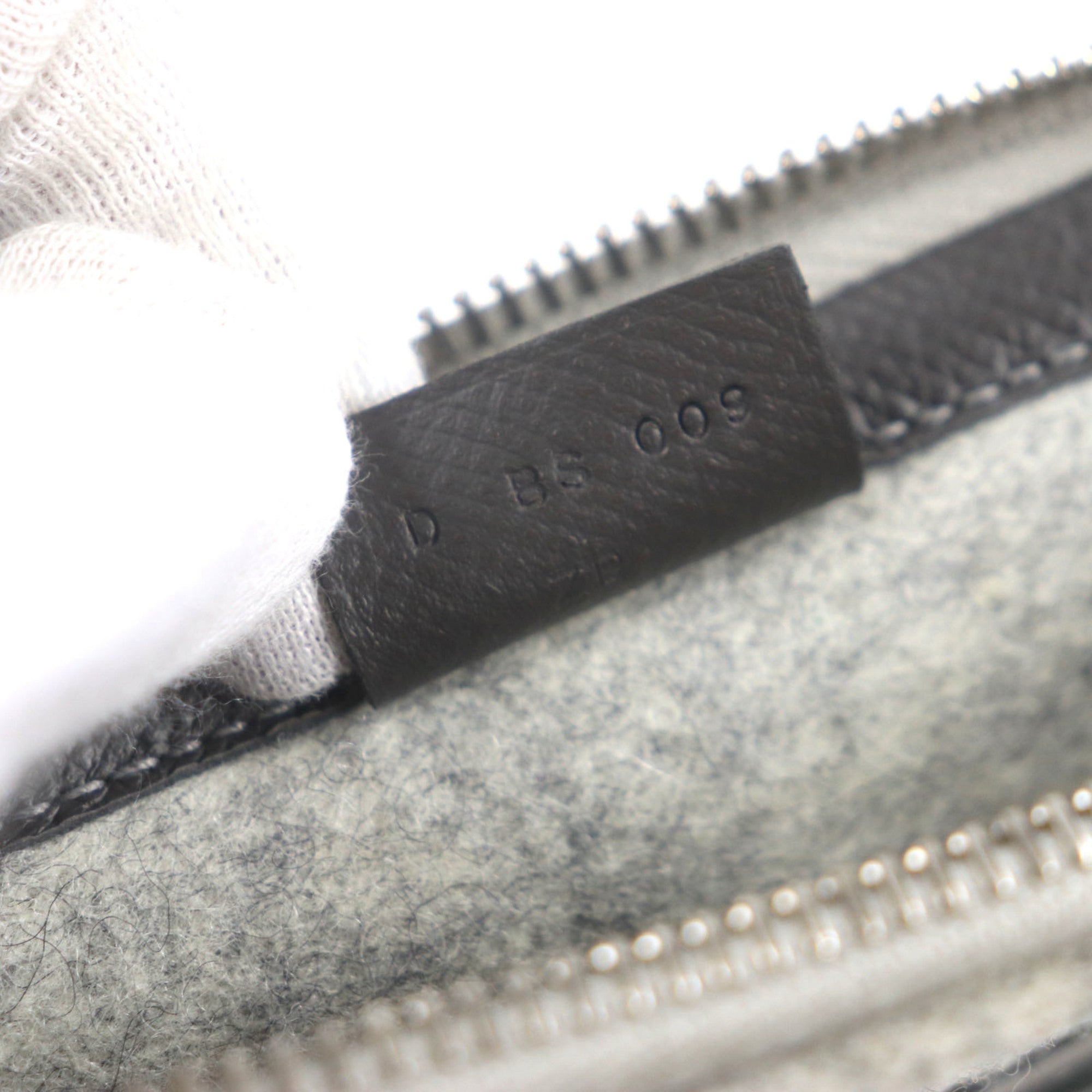 HERMES TOO DOO 29 Felt and Epsom Leather Flat Pouch/Clutch Bag with Silver Hardware, Gray, D Stamp, Dust Included, Made in France