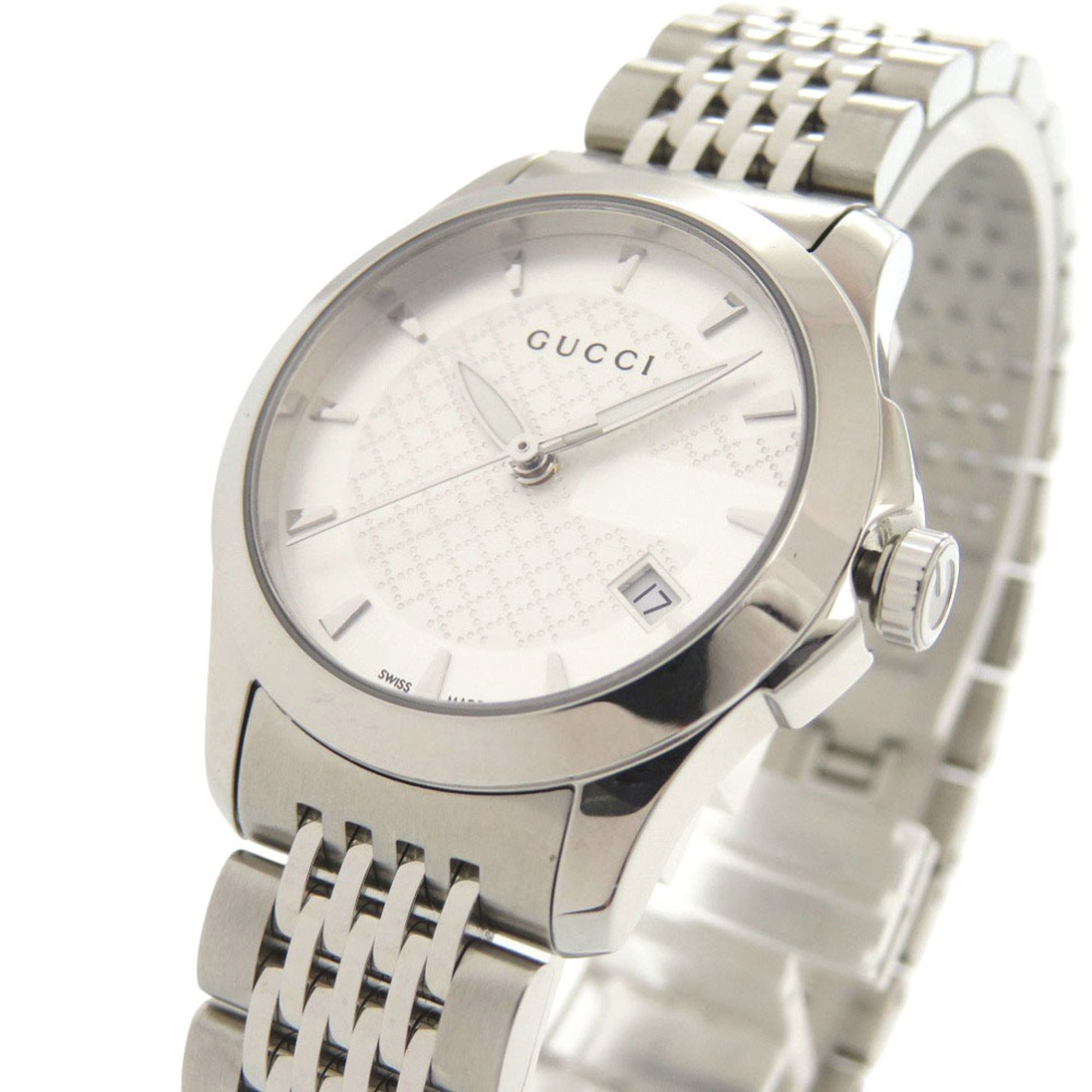 Like new Gucci G-Timeless 126.5 stainless steel silver quartz watch 1757GUCCI — Like New