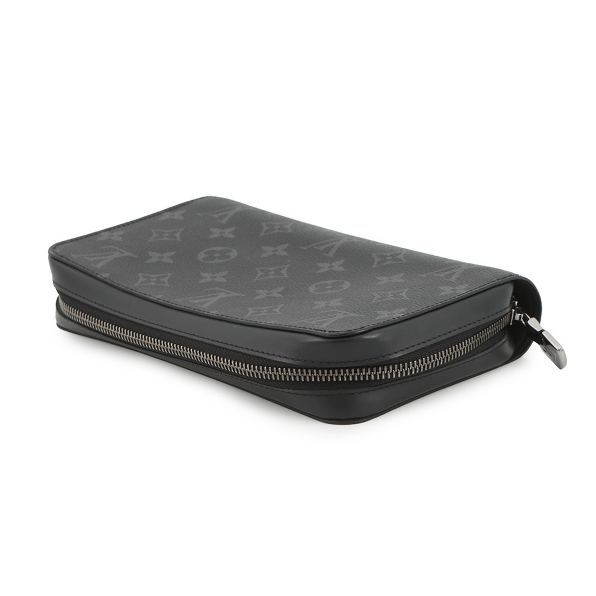 Louis Vuitton Monogram Eclipse Zippy XL Long Wallet M61698 LOUIS VUITTON Men's Black