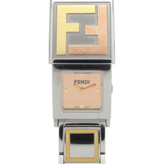 Fendi Secret 2 Time Zone 5500L Stainless Steel Gold Quartz Watch 1915 FENDI — Good