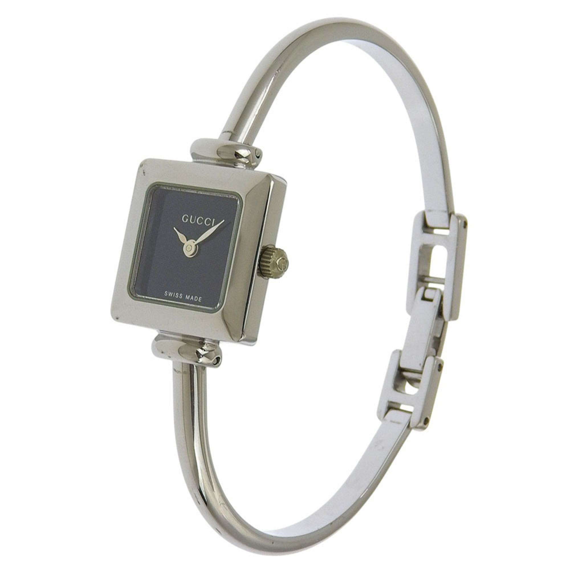 Gucci Women's 1900L Stainless Steel Quartz Analog Watch with Black Dial — Good