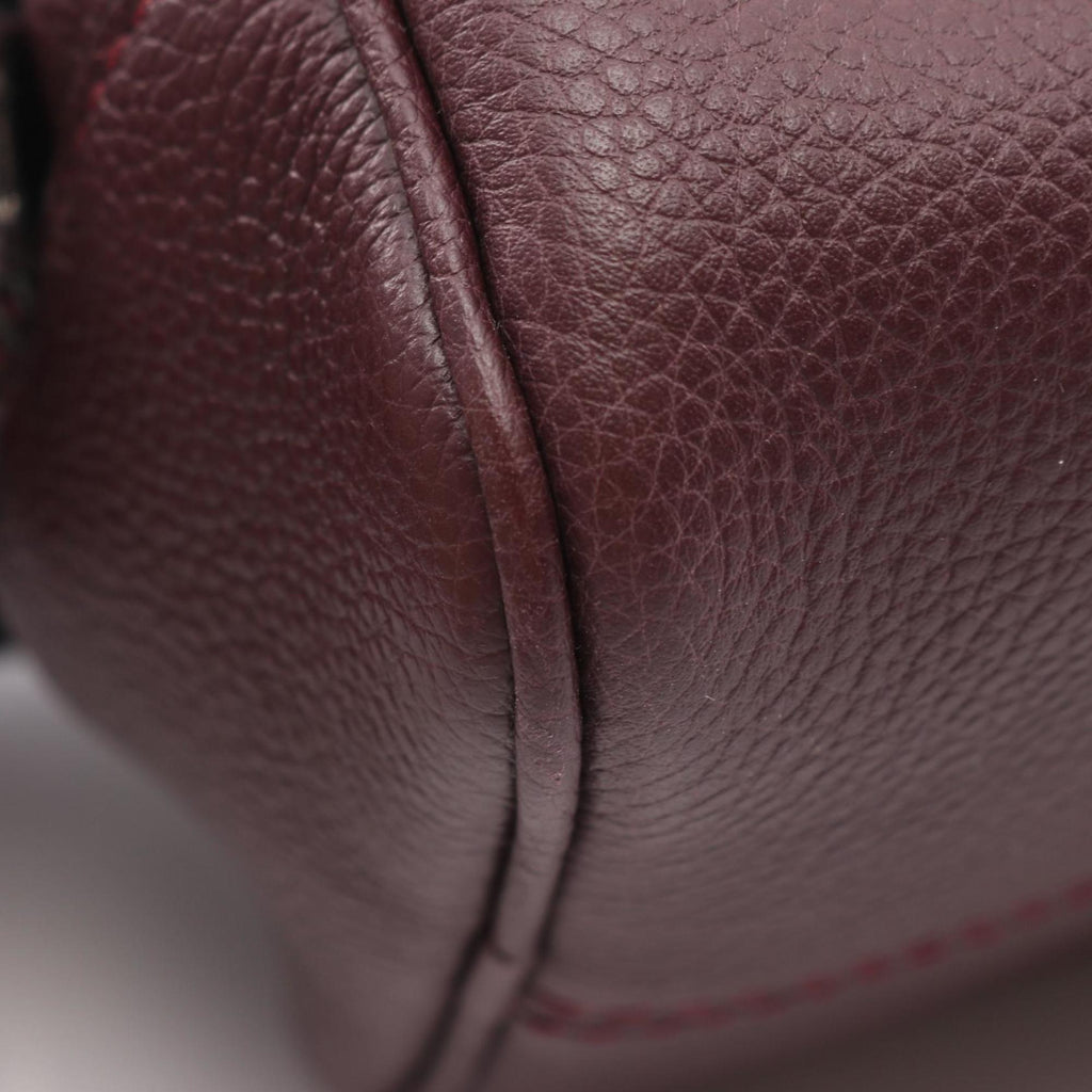 Fendi Men's Leather Second Bag/Clutch Bag, Bordeaux, 7AS378