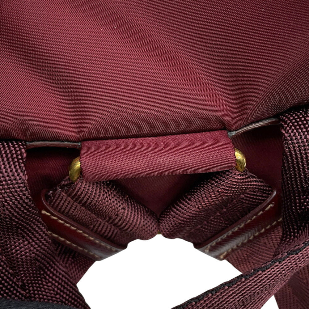 Prada Triangle Backpack, Nylon & Saffiano Leather, BZ0030, PRADA Handbag — Like New