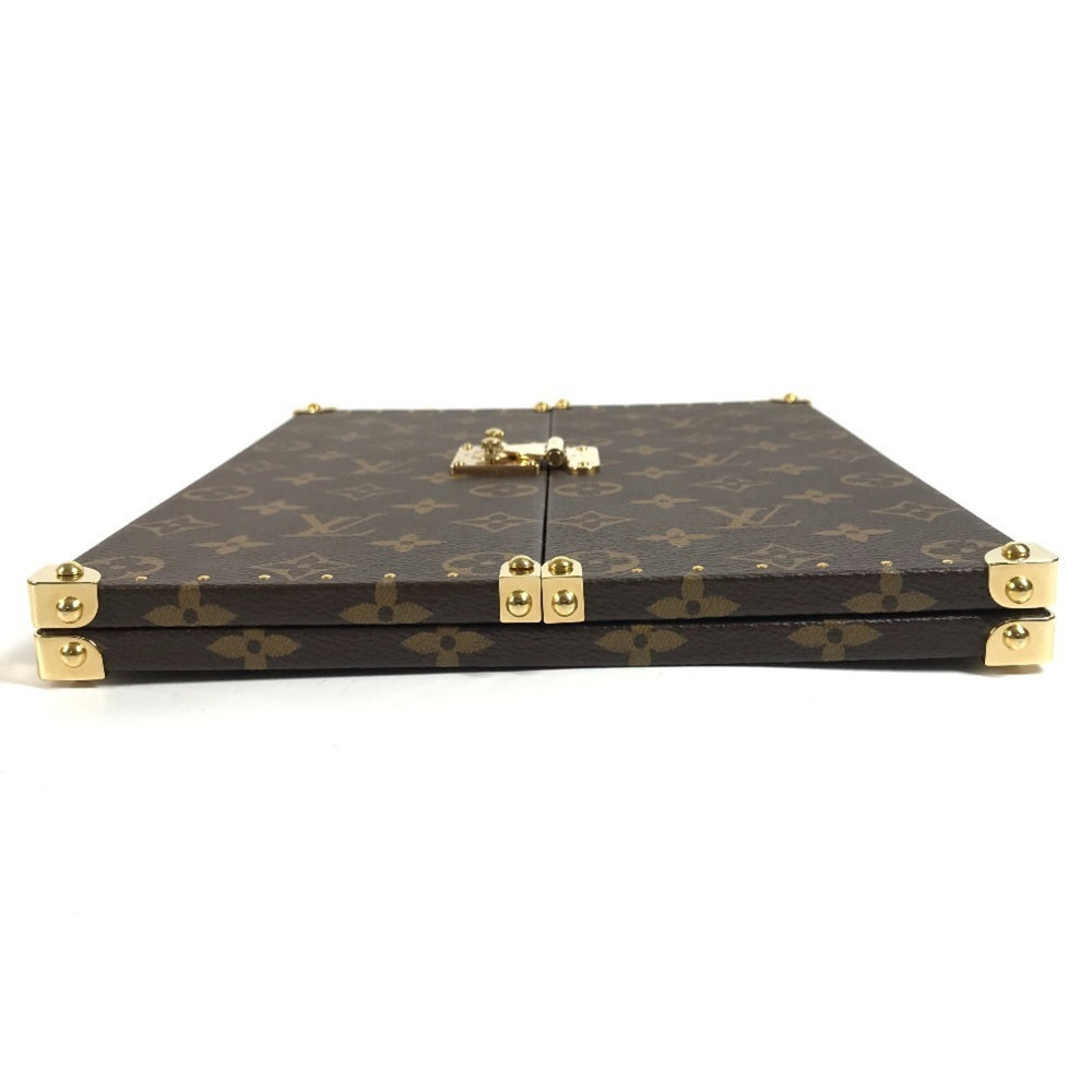 LOUIS VUITTON GI0554 Monogram Home Mirror Trunk Interior Tri-fold Canvas Men's Women's Brown — Like New
