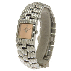 Fendi Olologi Women's Watch, 680L Stainless Steel, Quartz Movement, Analog Display, Pink Gold Dial — Good