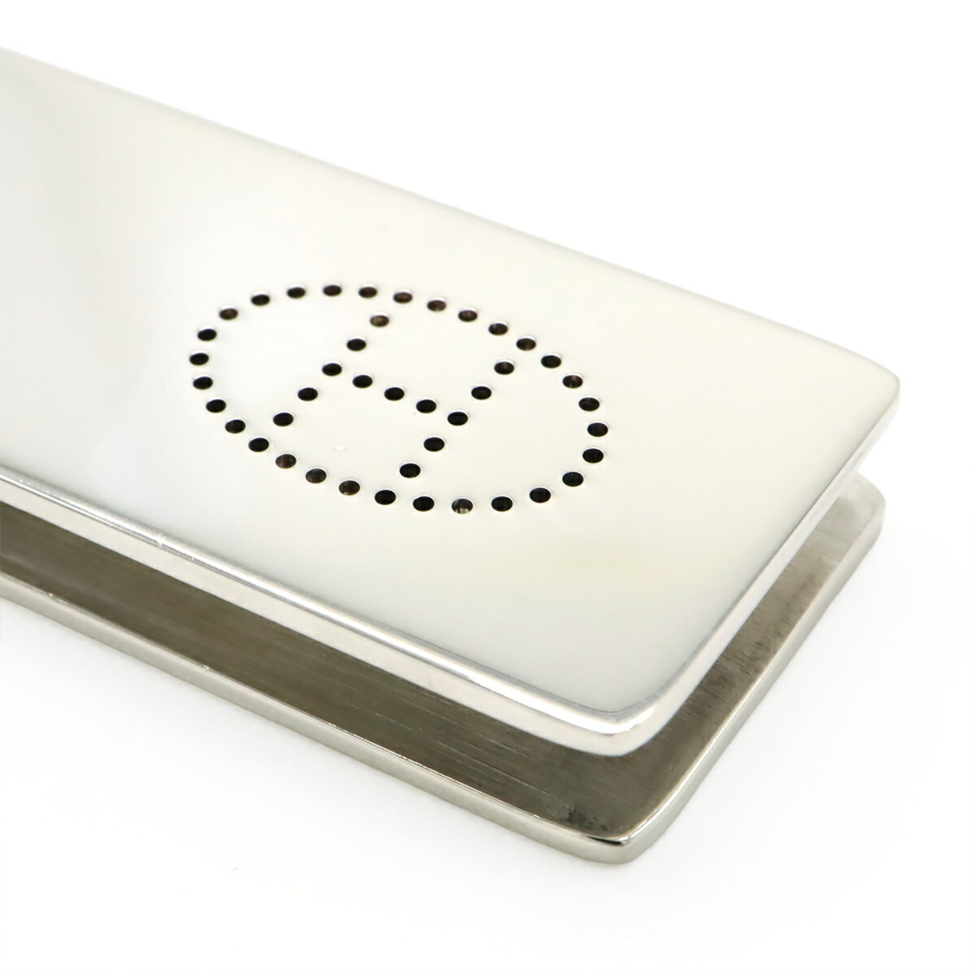 HERMES Evelyn H Perforated Money Clip/Bill Holder in Ag925, SV925 and Silver