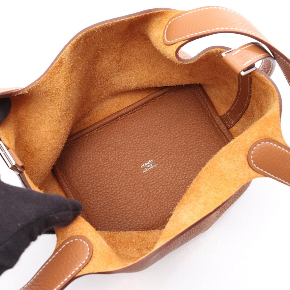 Hermes Picotin Lock PM Handbag, Leather, Taurillon Clemence Women's, Brown — New - Store Return