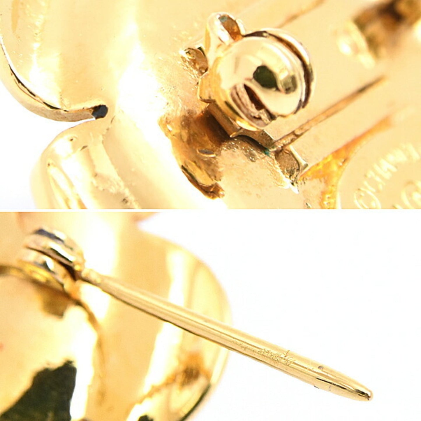 Chanel Brooch for Women, Coco Mark, Flower, Imitation Pearl, Black, Gold, Faux CHANEL, 24 GP