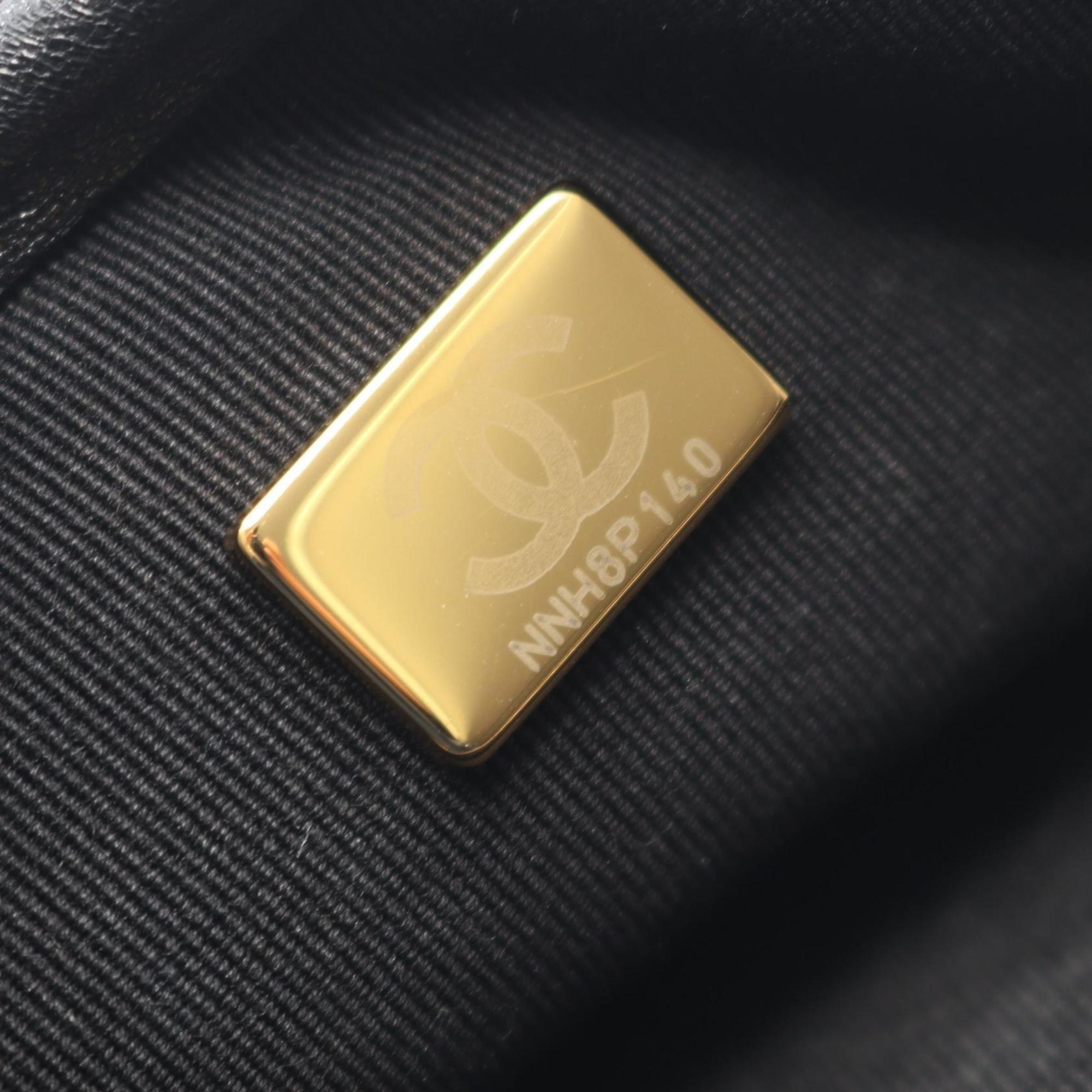 CHANEL Matelasse Backpack Bag in Lambskin Leather, Women's, Black, A93748