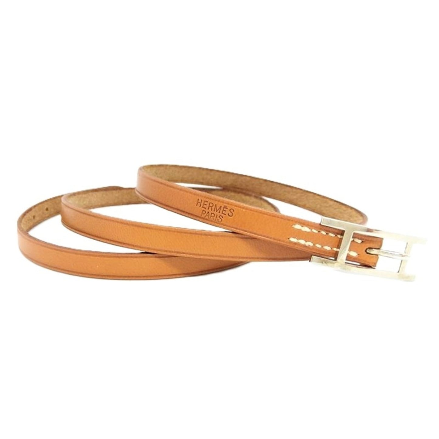 Hermes Hermès B-Api Double Tour 4-Strand Bracelet, Brown, E Stamp