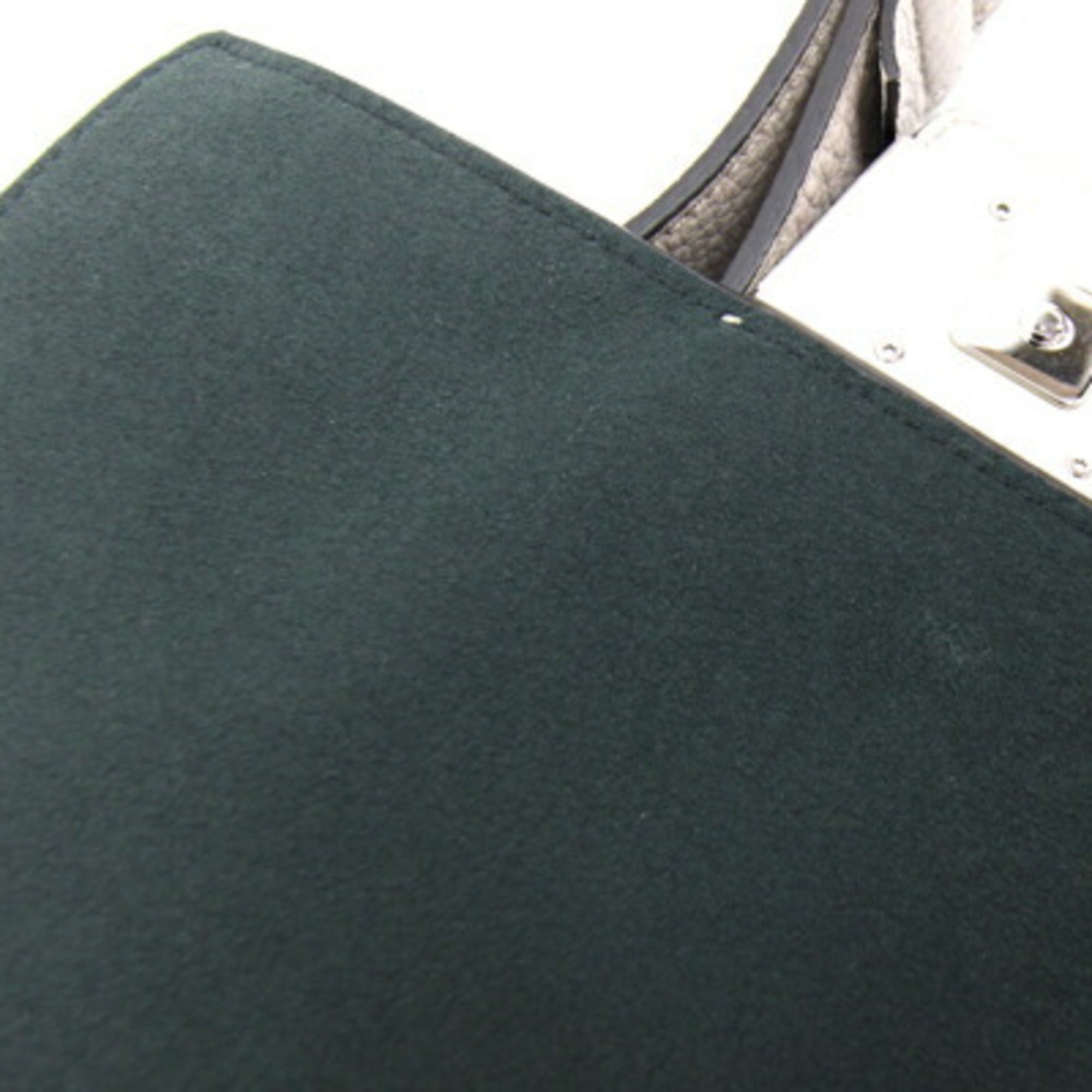 Fendi Shoulder Bag Bucket Medium 7VA537 Greige Leather Women's FF FENDI