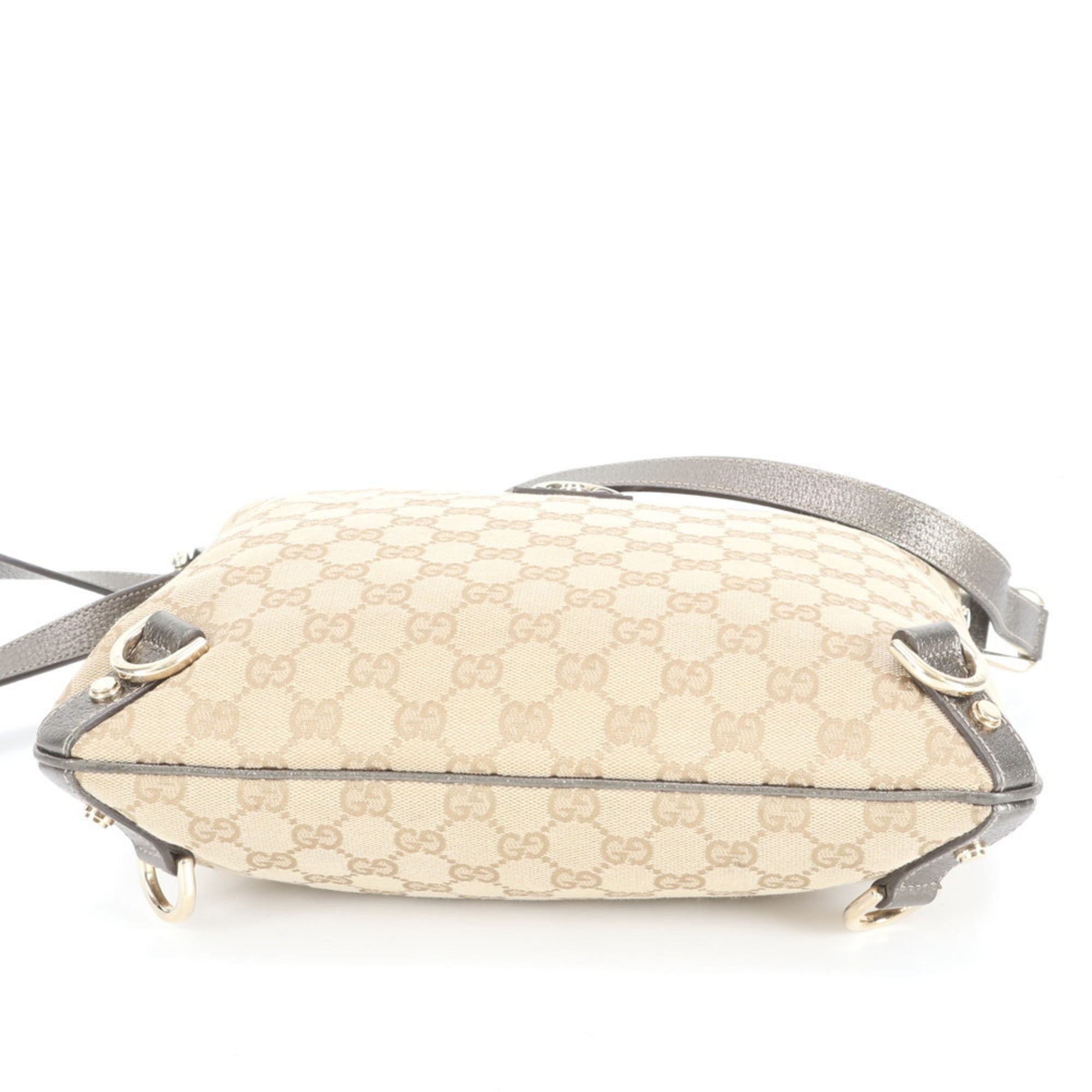 Gucci GG Canvas Abbey 131326 Leather Shoulder Bag, Handbag, Tote Bag for Women