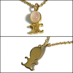 CELINE Women's Trinoff Pendant Necklace Rose Quartz — Like New