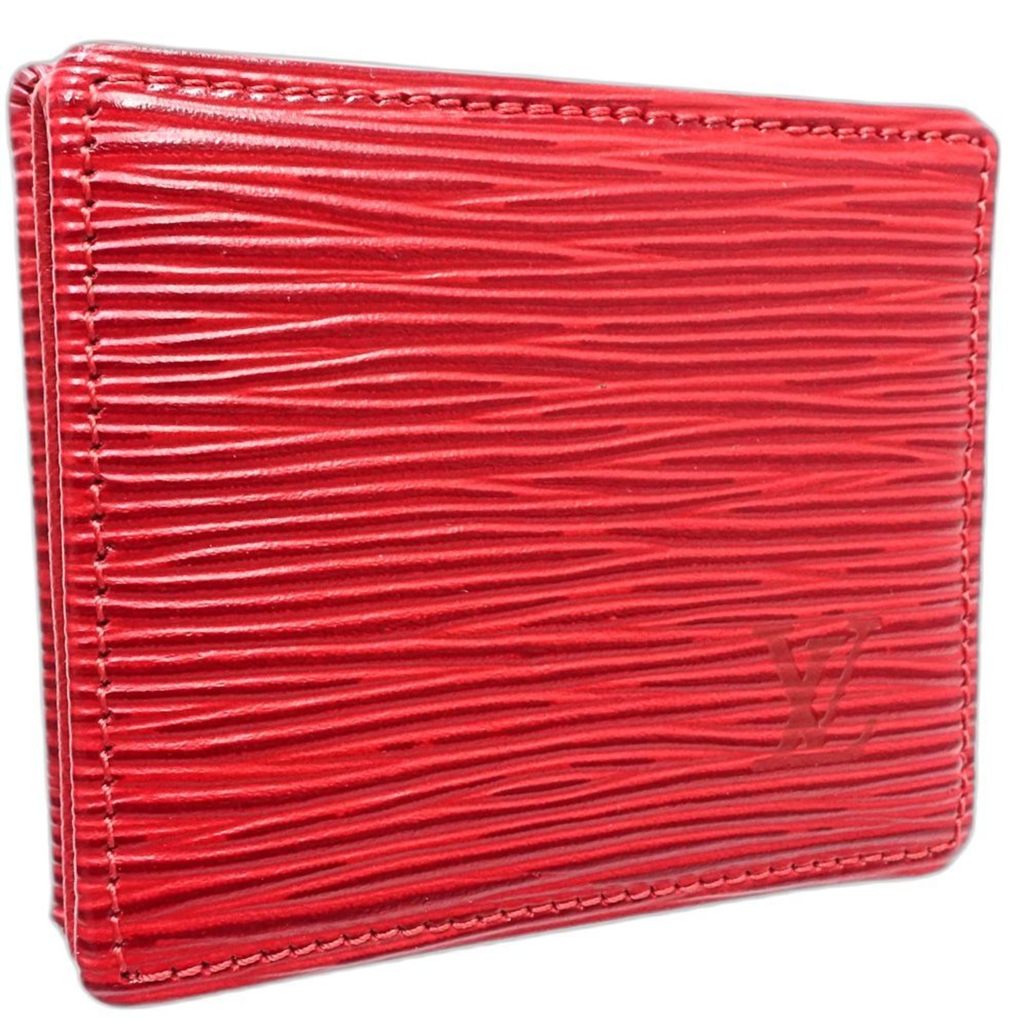 LOUIS VUITTON Epi Wallet/Coin Case M63697 Porte Monnaie Boite Castilian Red Women's 181896