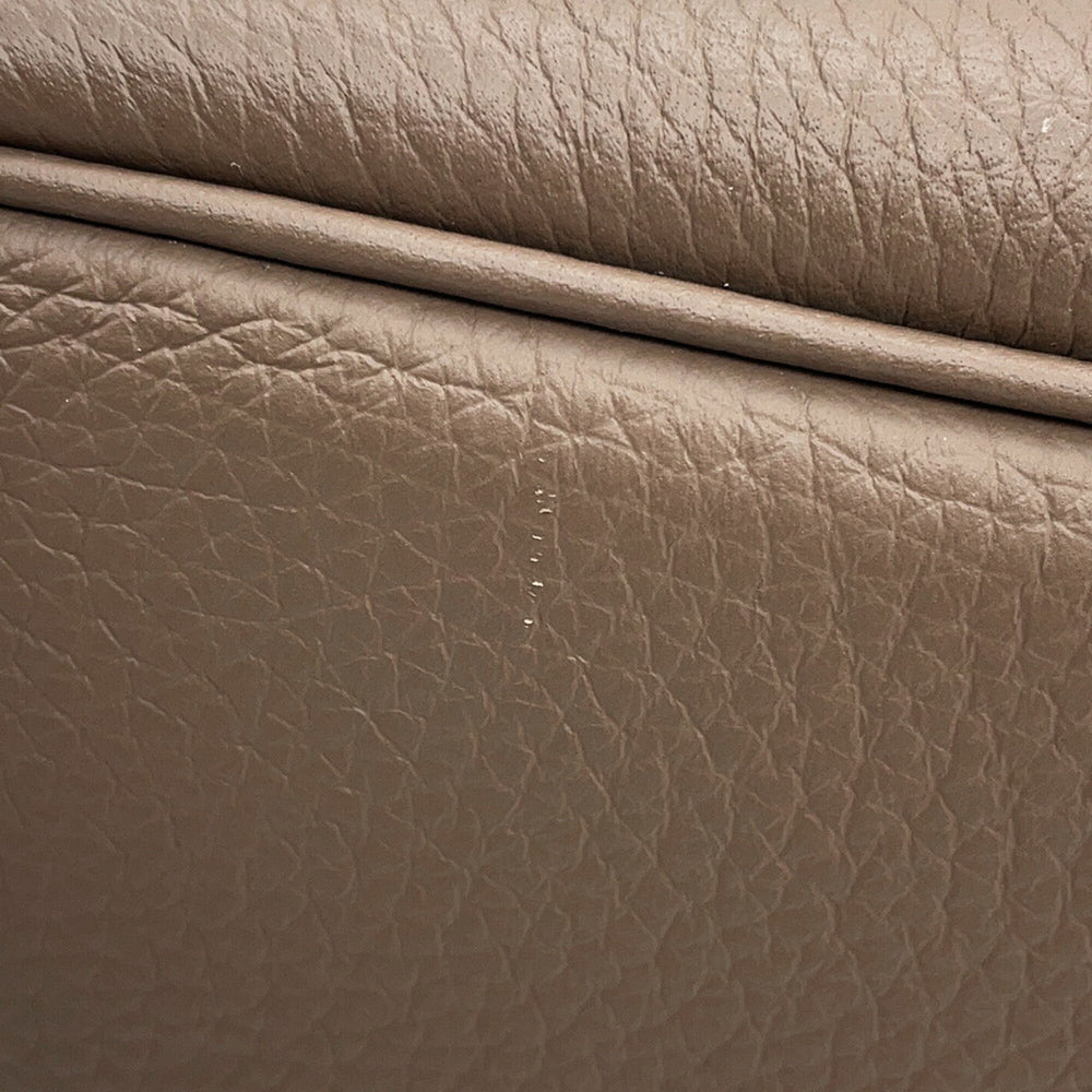 Hermes Picotin Lock PM handbag, Etoupe, Taurillon Clemence leather, W stamp, HERMES tote bag, Lock, Picotin, women's — Like New