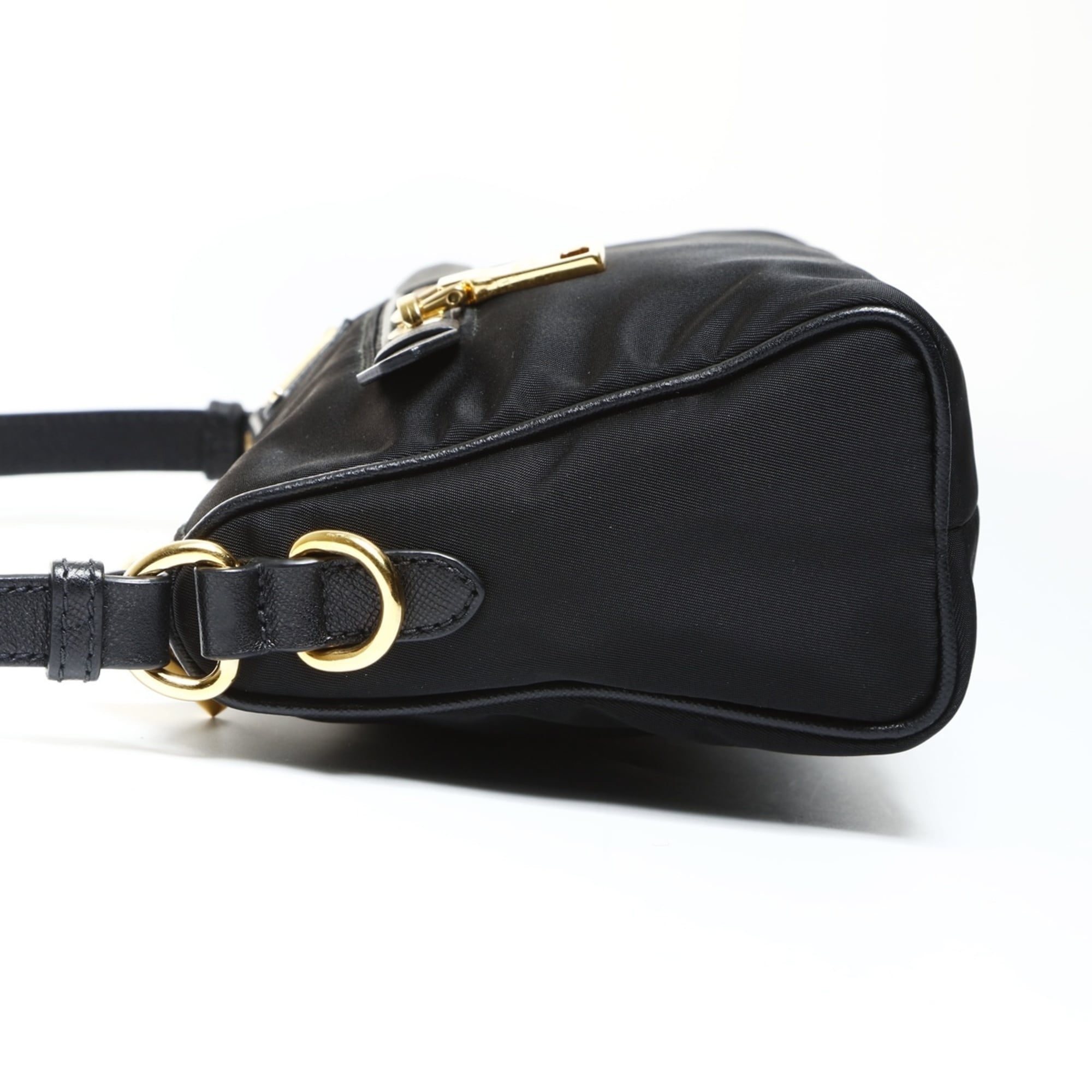 Prada nylon one-shoulder shoulder bag in black