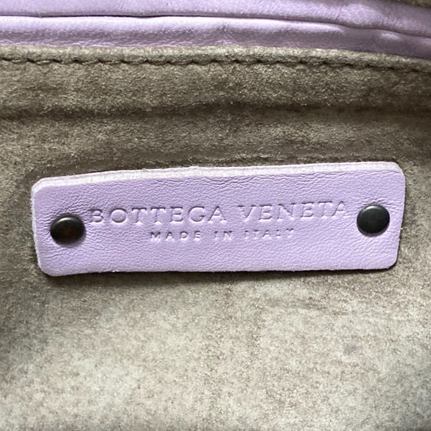 BOTTEGA VENETA Nodini Nappa Intrecciato Shoulder Bag/Crossbody Bag in Light Purple for Women