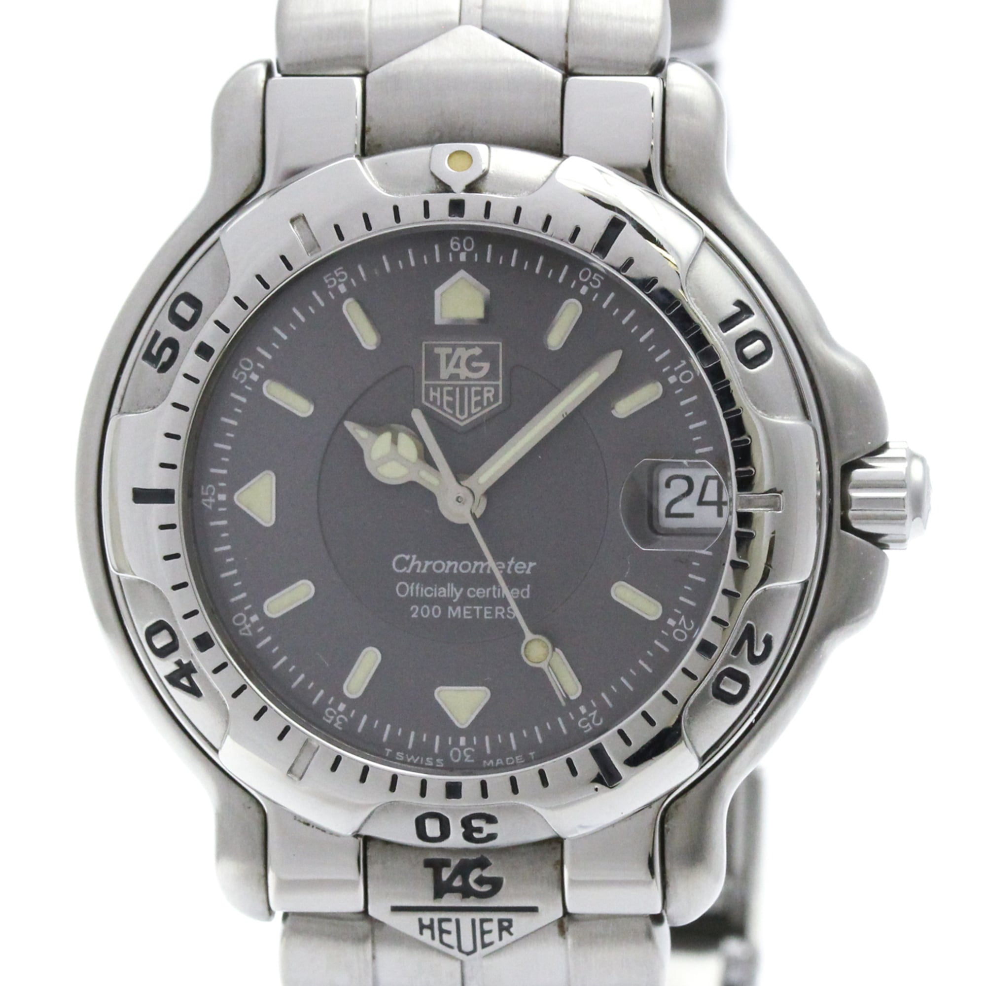 TAG HEUER 6000 Chronometer Steel Automatic Mens Watch WH5212 Polished — Very Good